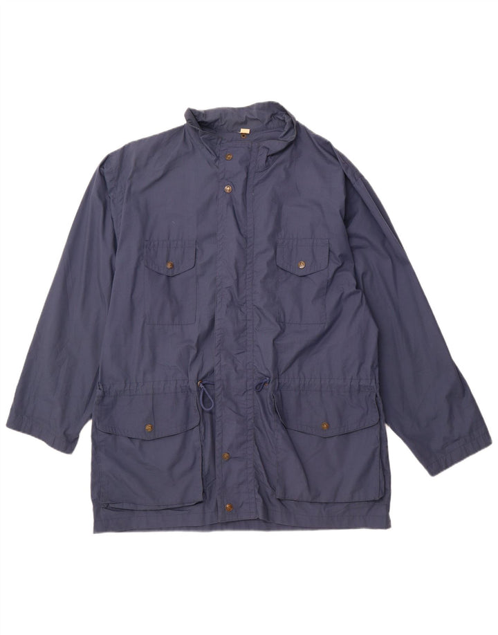 Jachetă pentru bărbați VINTAGE IT 52/54 XL bleumarin poliester