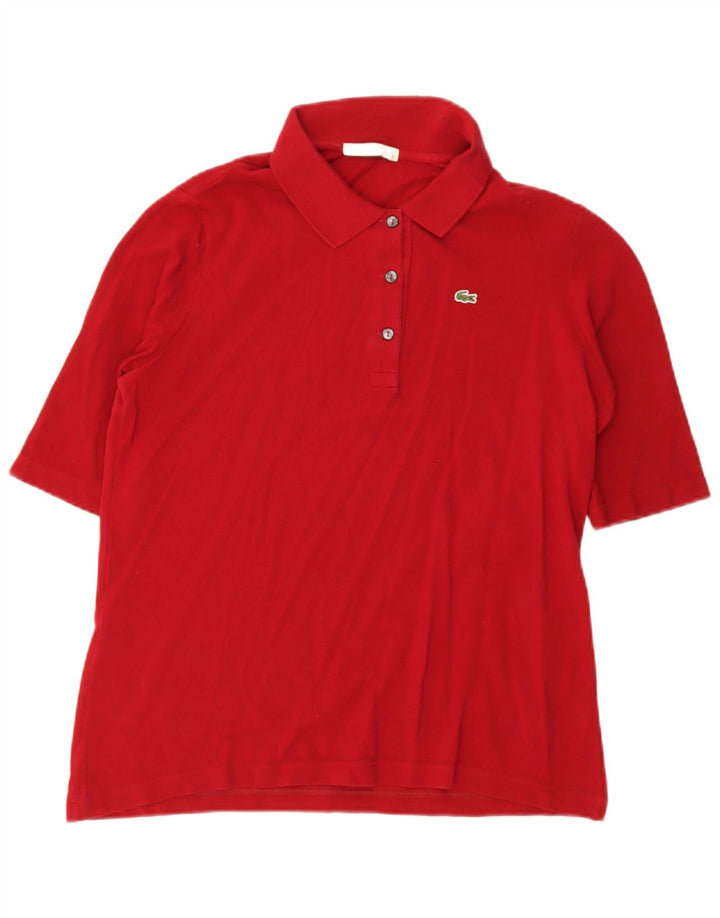 Tricou polo Lacoste pentru femei Mărimea 46 XL Bumbac roșu