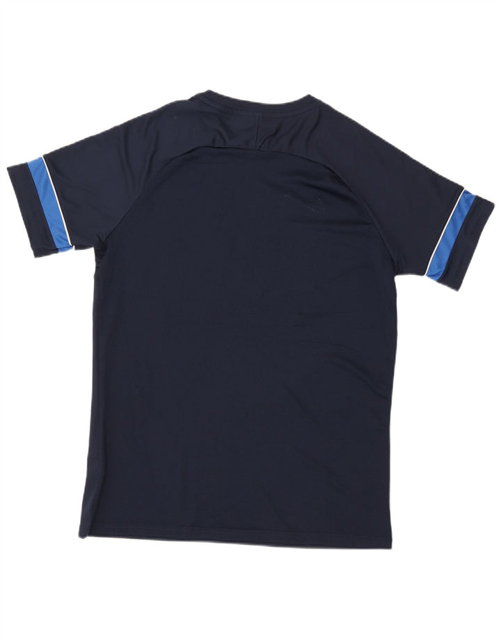 Tricou pentru bărbați Nike Dri Fit Top mare, albastru bleumarin, poliester color bloc
