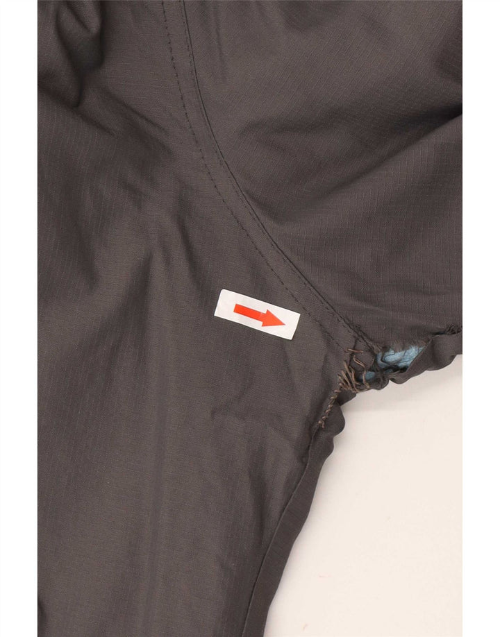 Jachetă de vânt cu glugă Superdry pentru femei UK 14, nailon gri mediu