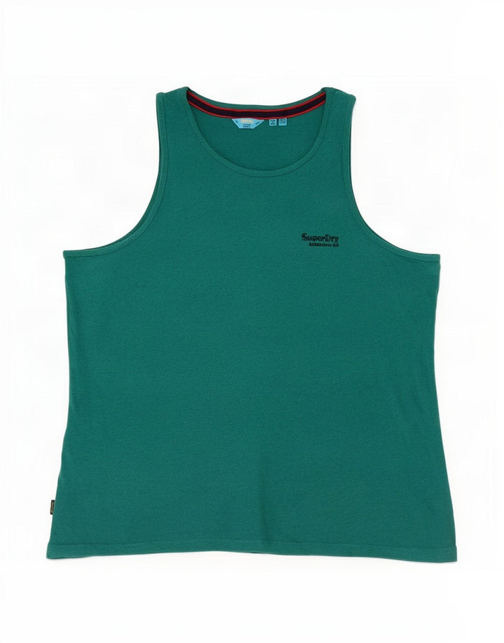 Vestă Superdry pentru femei UK 16, mare, verde, bumbac