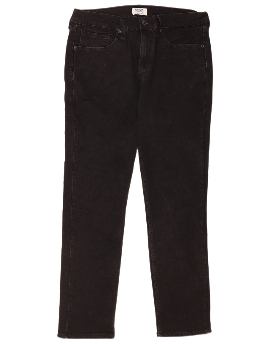 Blugi Levi's Denizen Slim pentru bărbați W33 L30, bumbac negru