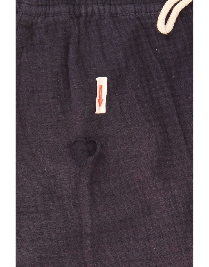 Pantaloni scurți sport pentru bărbați Zara, bumbac, albastru bleumarin mediu