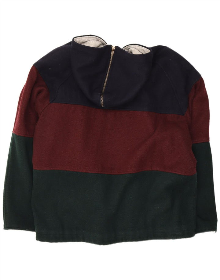 Jachetă vintage pentru bărbați Marea Britanie 38 Mediu Bleumarin Colorblock Acrilic