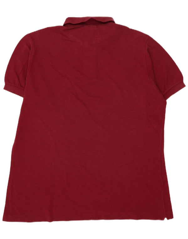 Tricou polo pentru bărbați Lacoste Mărimea 7 2XL Bumbac Burgundy