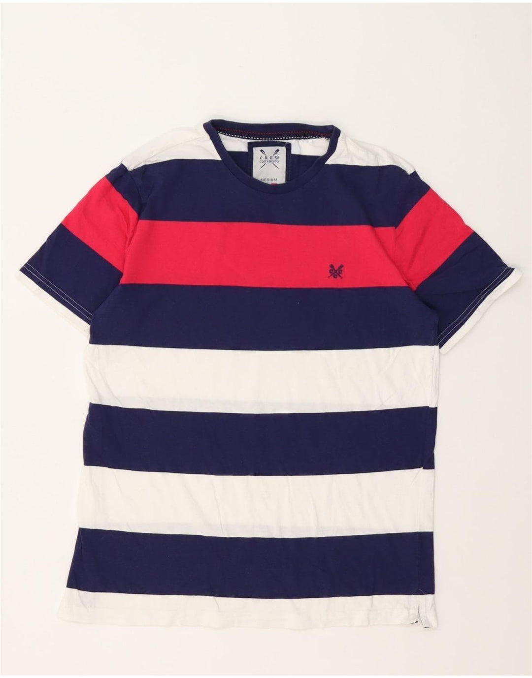 Crew Clothing Tricou Bărbați Top Mediu Multicolor Bumbac cu dungi