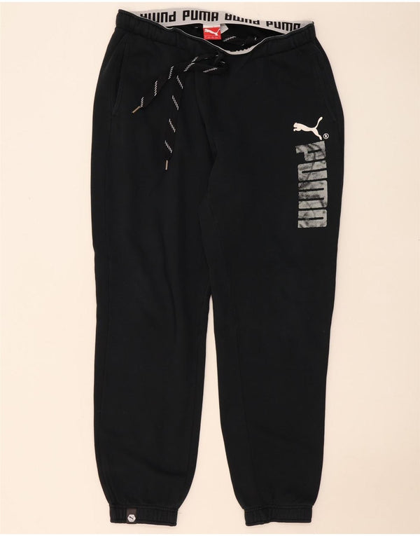 Pantaloni de trening Puma Graphic pentru bărbați Pantaloni de jogging, mari, negru, bumbac