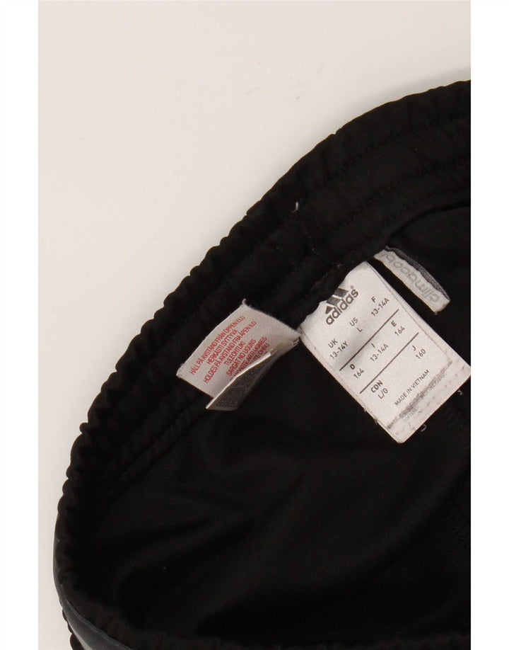Pantaloni de trening Adidas Climacool pentru baieti 13-14 ani poliester negru