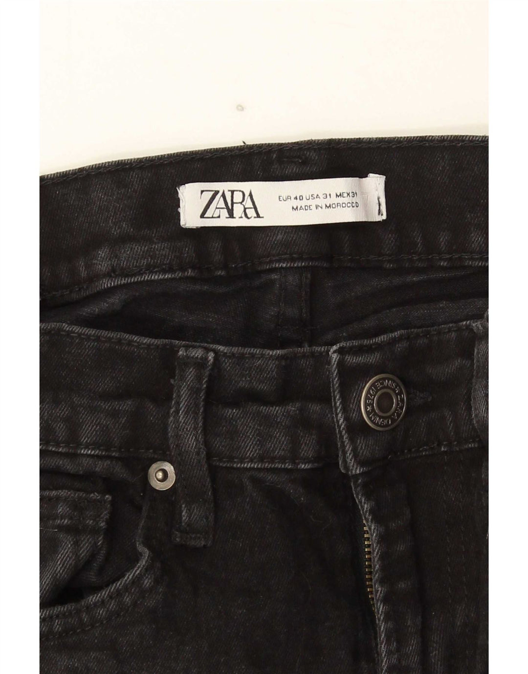 Blugi skinny pentru bărbați Zara EU 40 Medium W31 L30 Negri