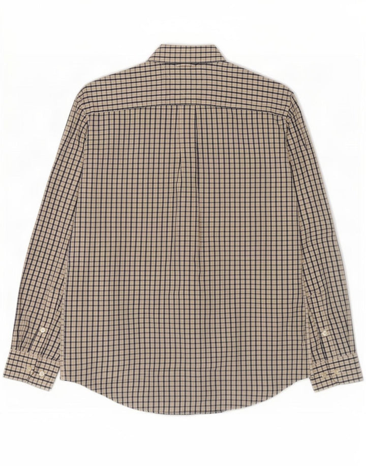 Cămașă pentru bărbați Tommy Hilfiger, bumbac vichy, bej mediu