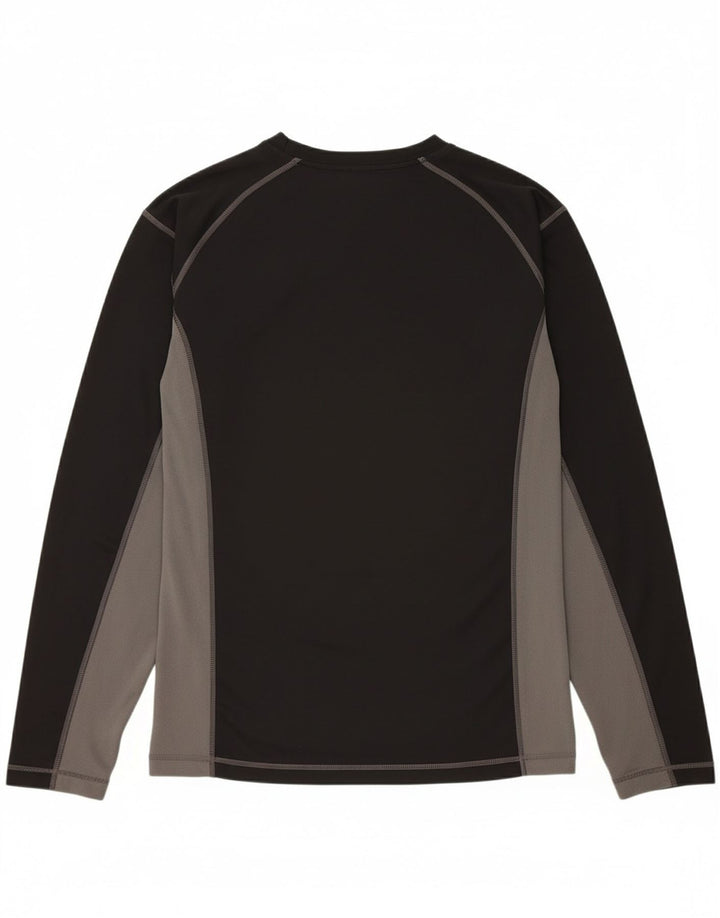 CHAMPION Mens Top Long Sleeve 2XL Black Colourblock Polyester