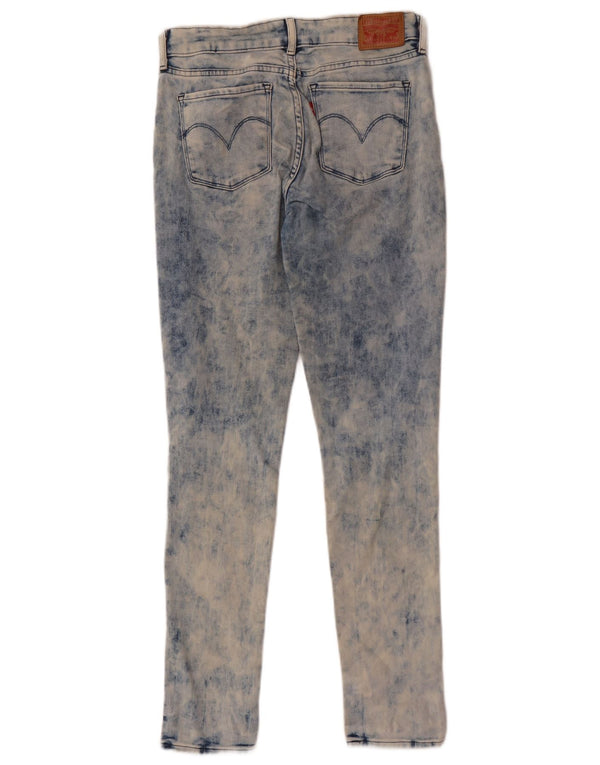 Blugi skinny Levi's 711 Acid Wash W27 L30 Bumbac albastru