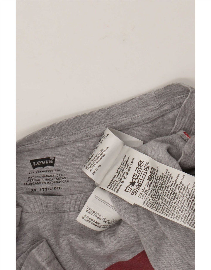 Tricou grafic pentru bărbați Levi's Top 2XL bumbac gri