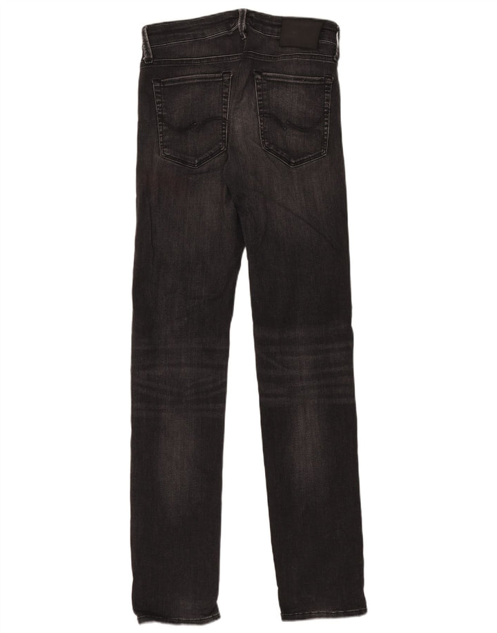 Blugi slim pentru bărbați Jack & Jones W30 L34 bumbac negru
