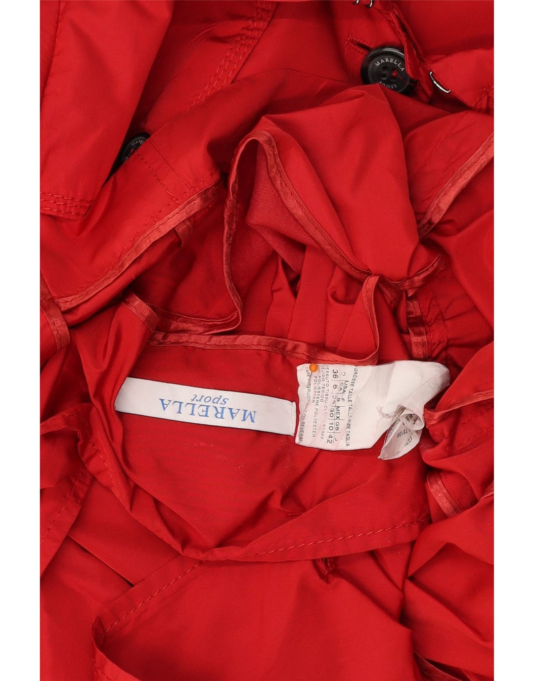 Trench pentru femei MARELLA UK 10 Poliester roșu mic