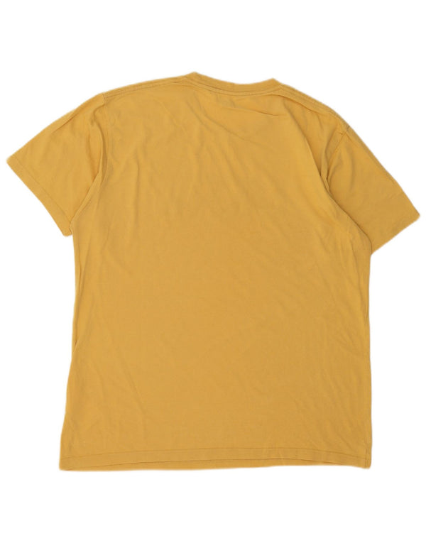 Tricou grafic Vans pentru bărbați Top din bumbac galben mediu