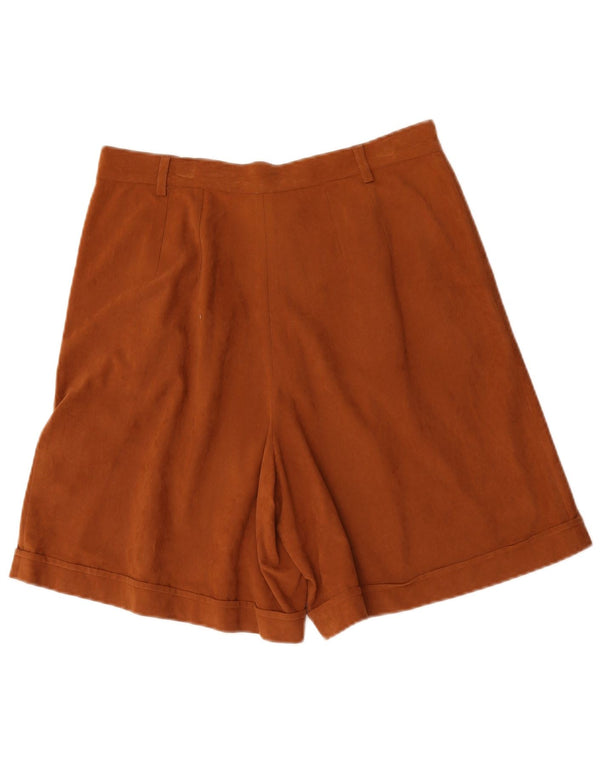 Pantaloni scurți casual Egon Von Furstenberg pentru femei cu talie înaltă EU 48 2XL W32 maro