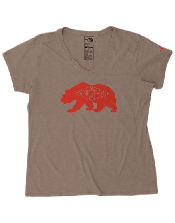 Tricou grafic The North Face pentru femei Slim Fit UK 18 XL Poliester gri