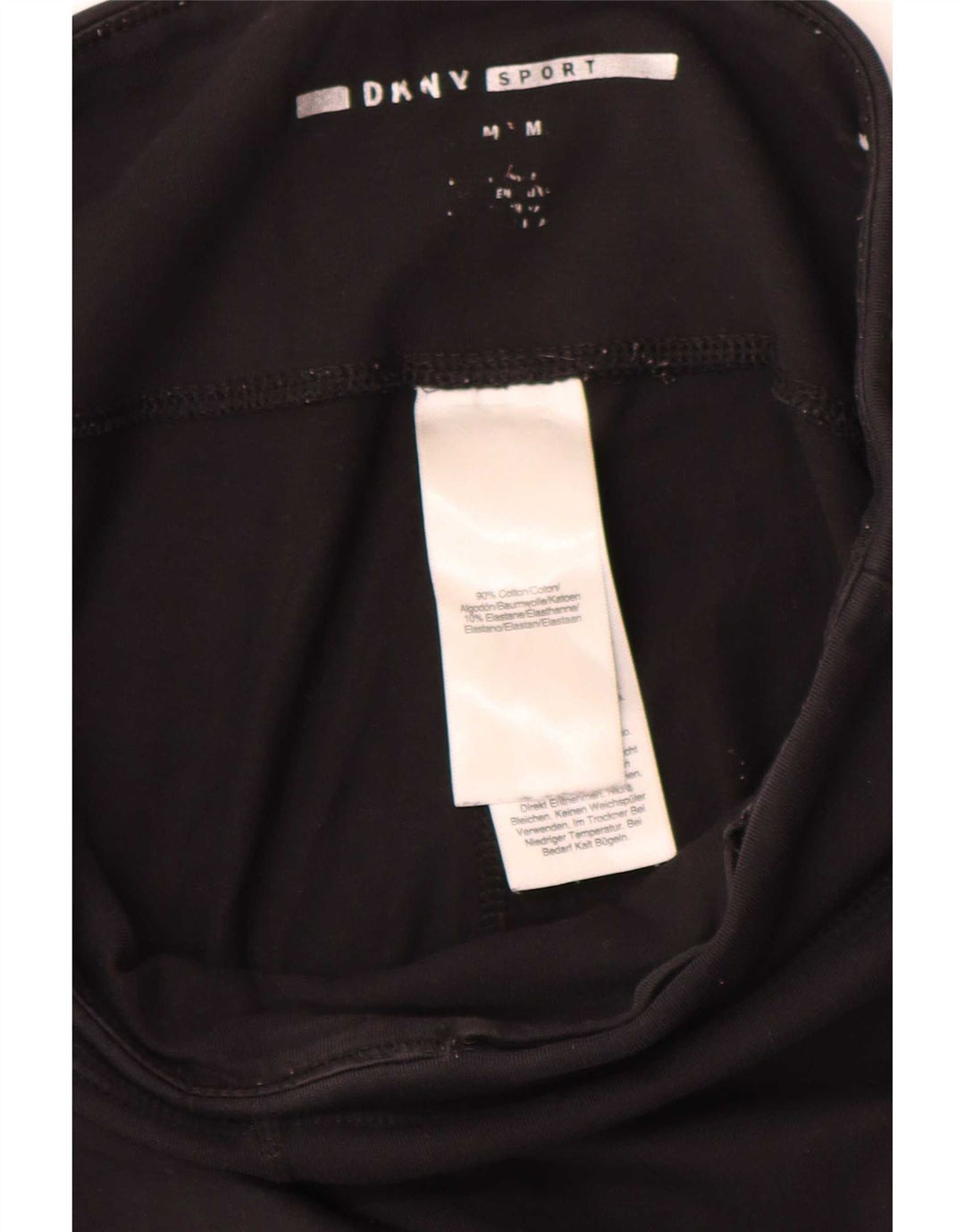 Leggings grafic Dkny pentru femei UK 14, bumbac mediu negru