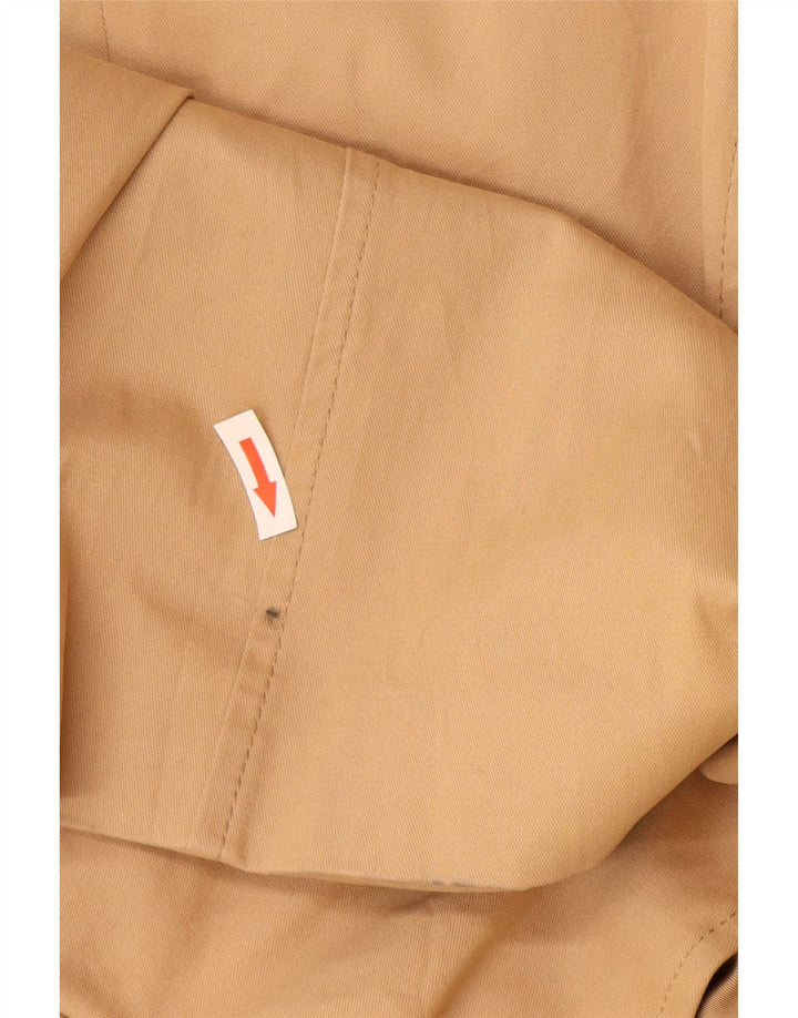 Trench pentru femei Zara UK 12 Bumbac Bej Mediu