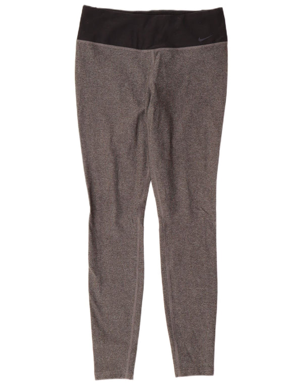 Leggings Dri Fit NIKE pentru femei UK 12, gri mediu, poliester color bloc