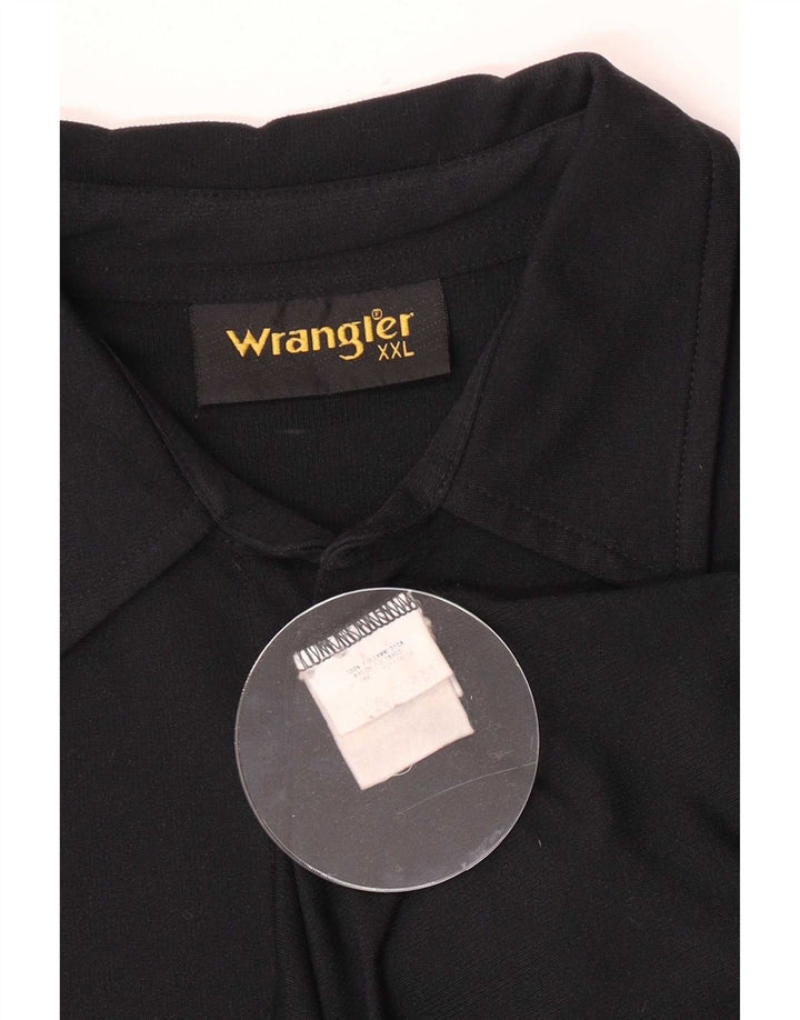 Cămașă cu mânecă scurtă pentru bărbați Wrangler 2XL poliamidă neagră