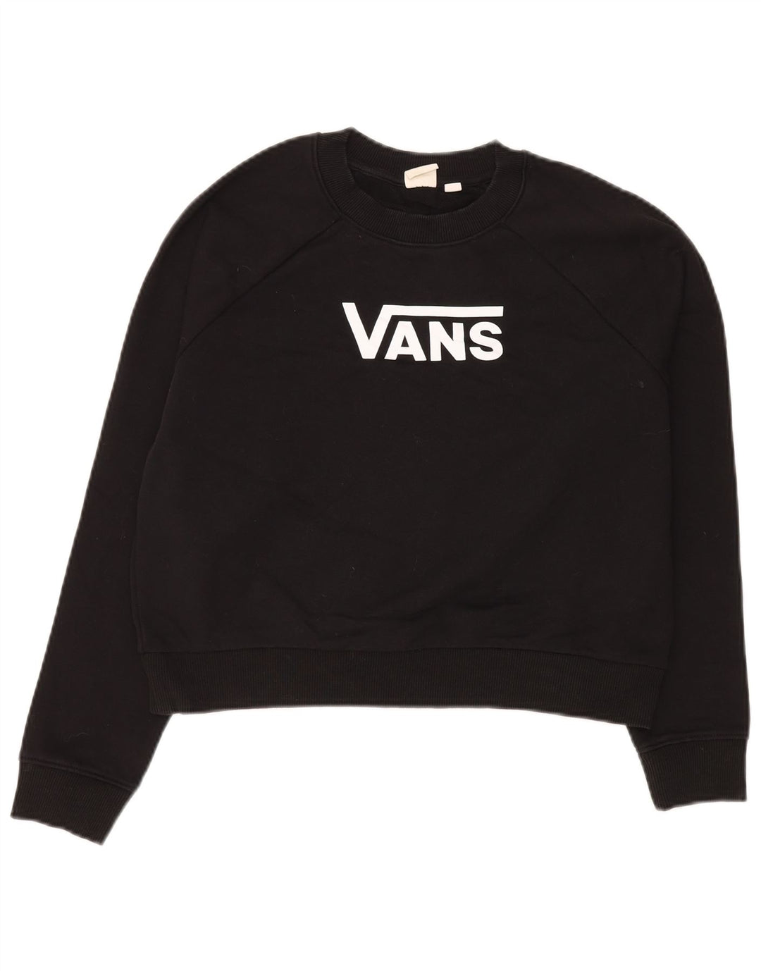 Pulover VANS pentru femei oversized Crop Graphic Pulover UK 10 Mic Negru