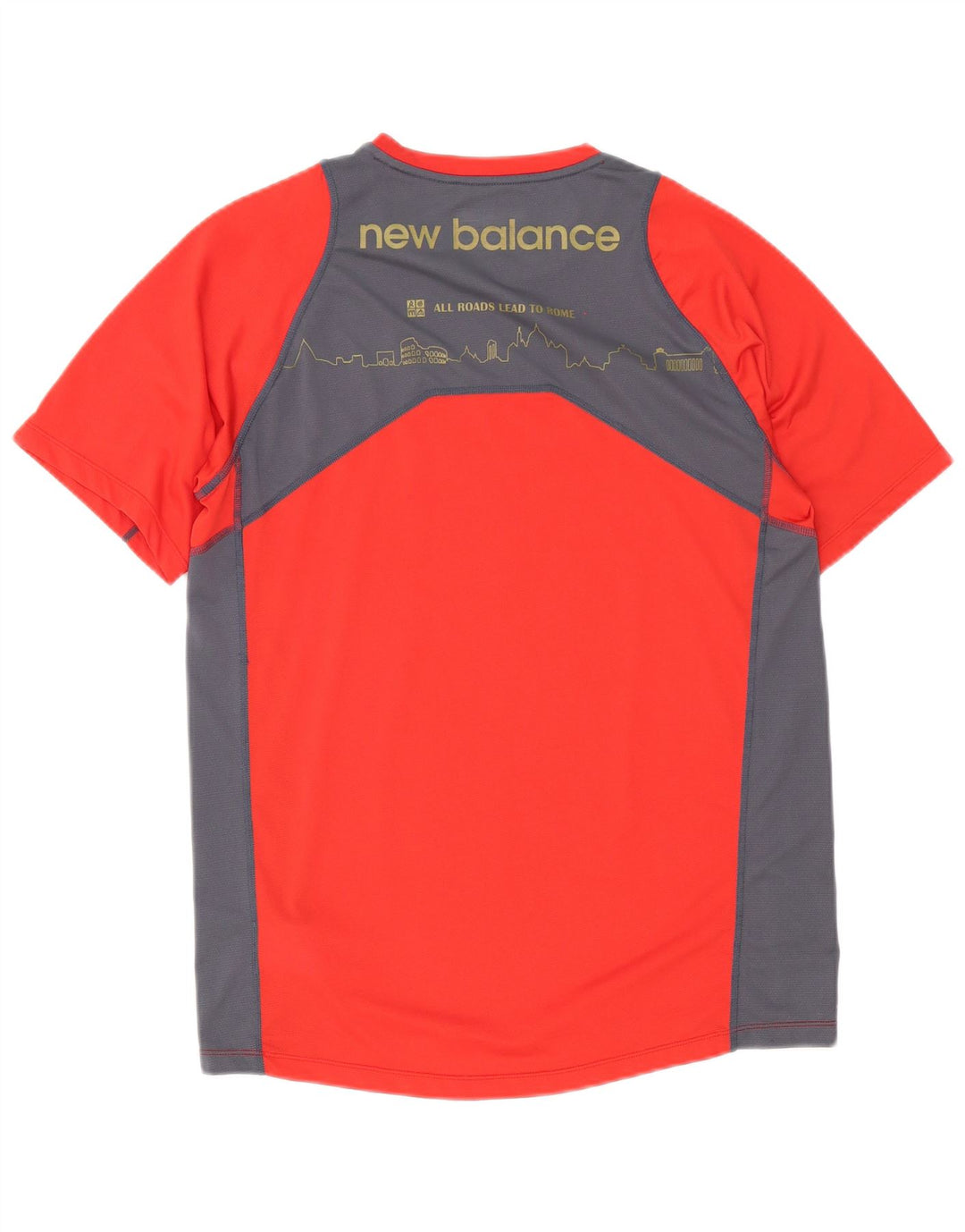 Tricou grafic pentru bărbați New Balance Top Mediu Roșu Poliester Colorblock