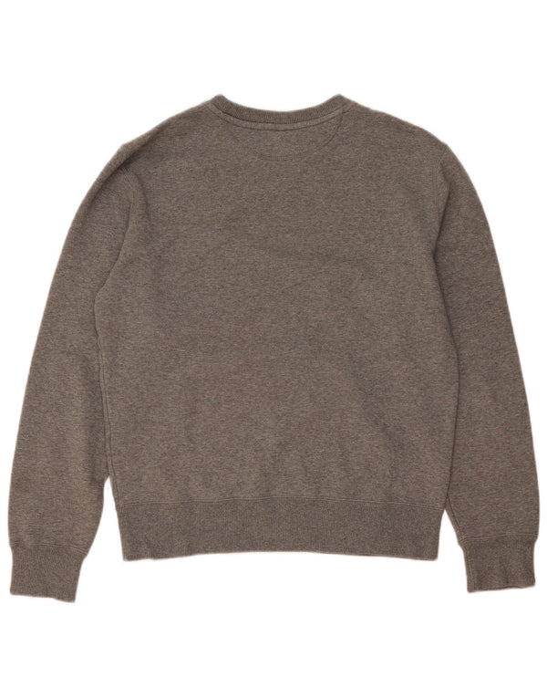 Puma Mens Graphic Sweatshirt Jumper Medium Grey Flecked