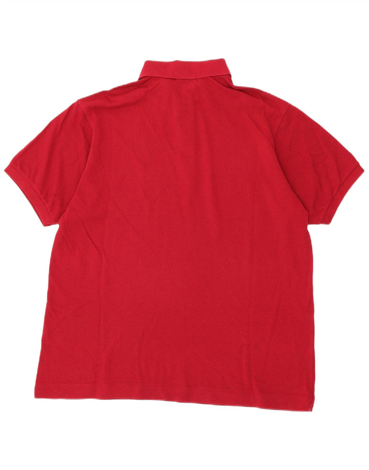 Tricou polo pentru bărbați LACOSTE Mărimea 6 XL Bumbac roșu