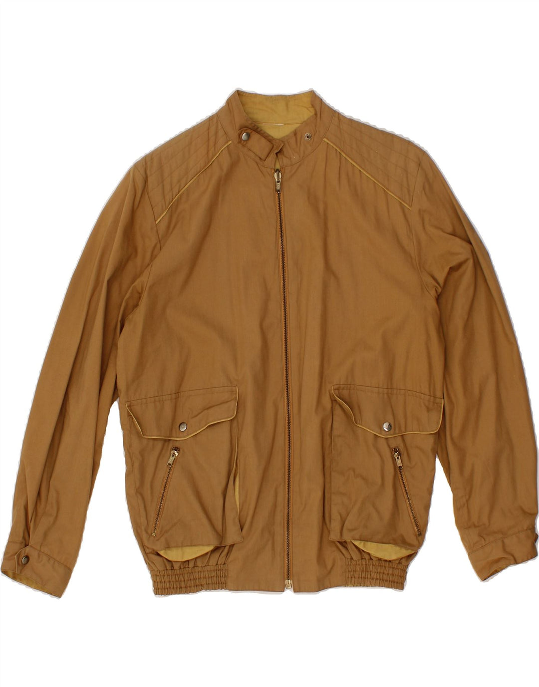 VINTAGE Mens Reversible Jacket UK 36 Small Brown Vintage Vintage and Second-Hand Vintage from Messina Hembry 