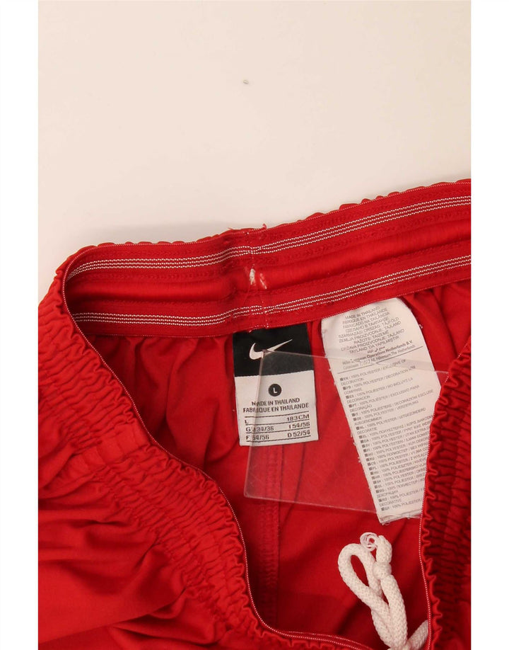 Pantaloni scurți sport grafic Nike pentru bărbați Marea Britanie 34/36 Poliester roșu mare