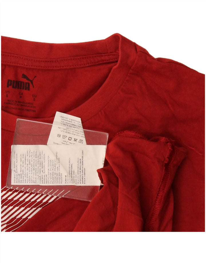 Tricou grafic Puma pentru bărbați Top mic bumbac roșu