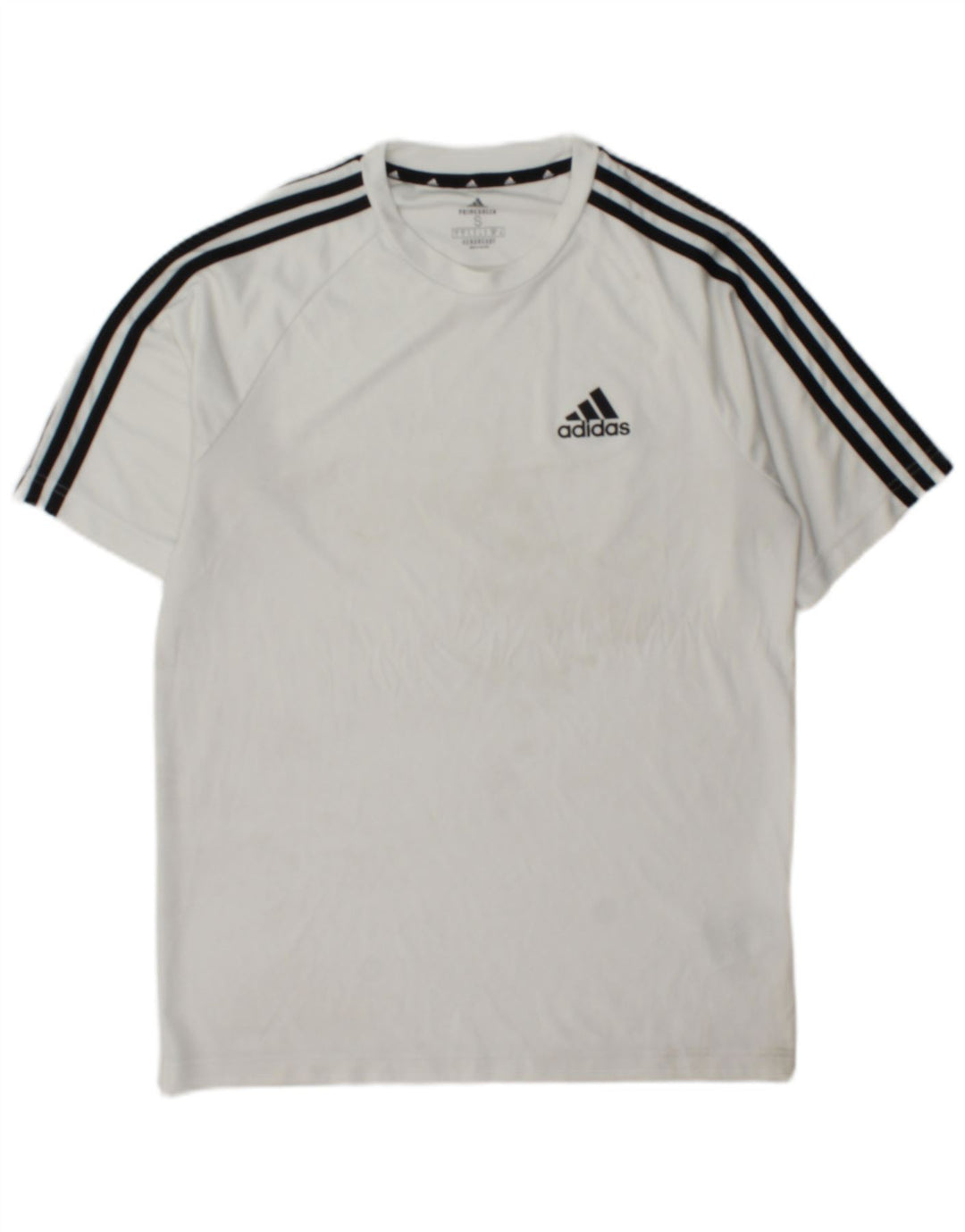 Tricou Adidas Aeroready pentru bărbați Top mic, alb, poliester color bloc