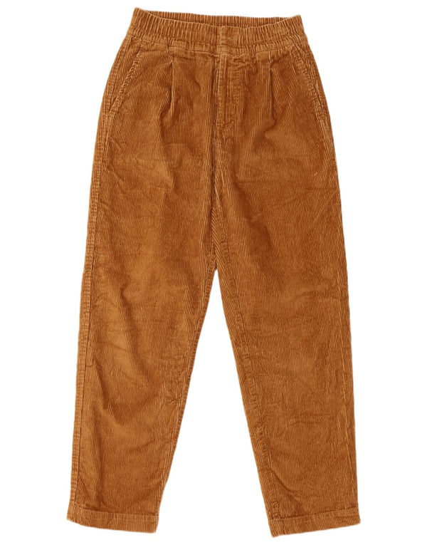 Pantaloni Gap pentru femei, din velur, XS W25 L26, maro, bumbac