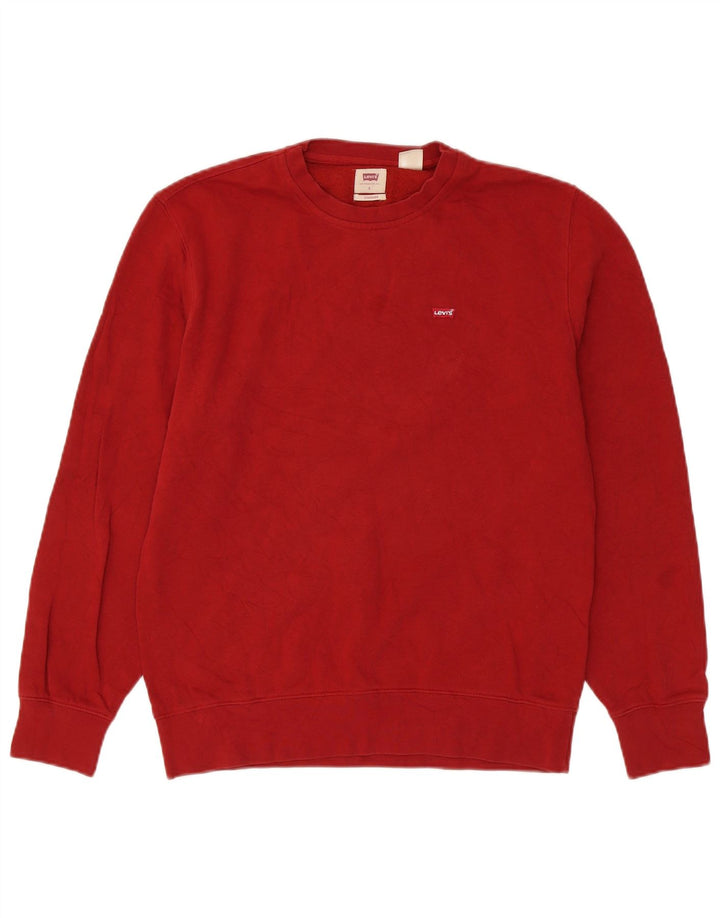 Pulover Levi's Standard pentru bărbați, bumbac roșu mic