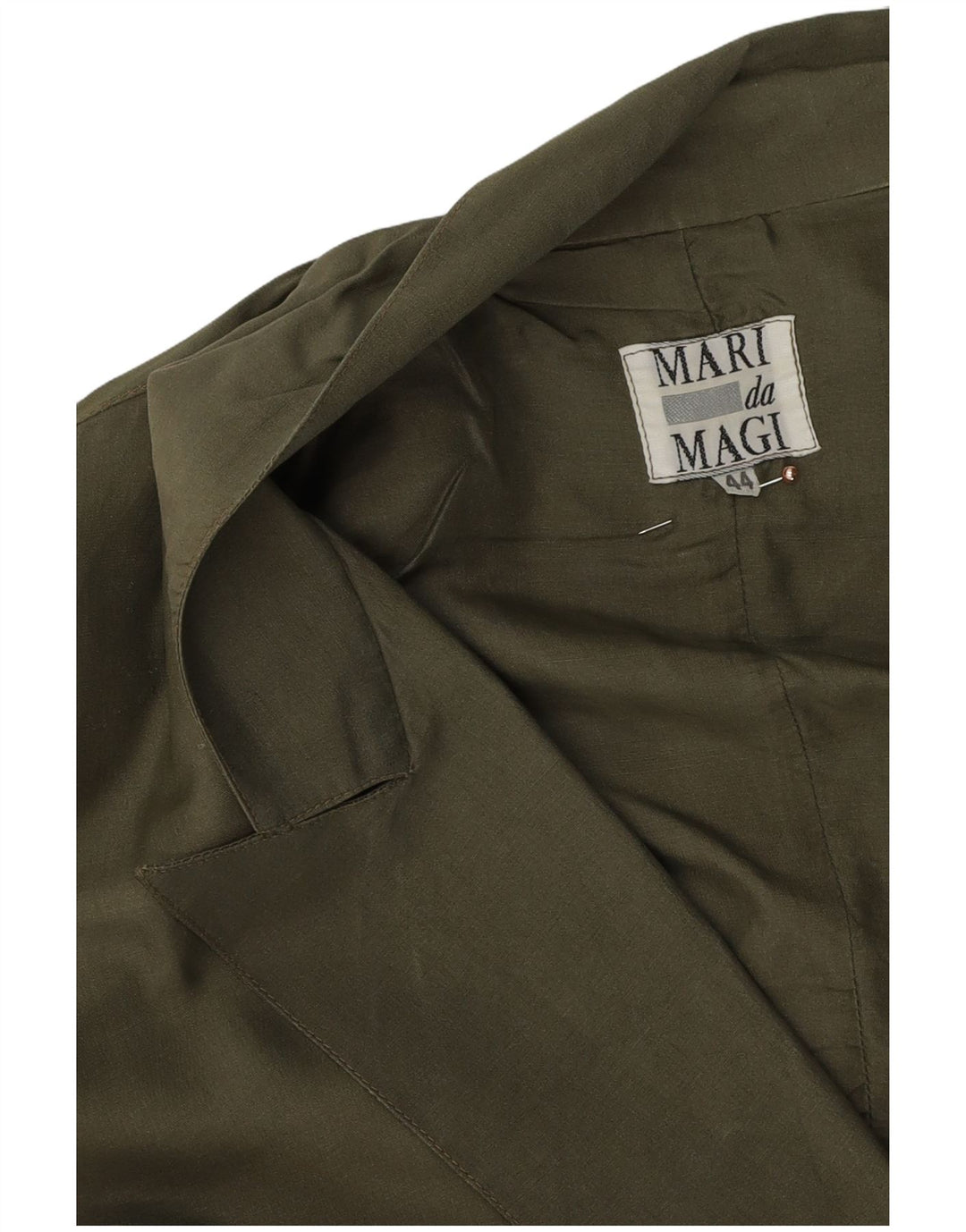 Jachetă vintage supradimensionată pentru femei, cu două piept, verde, IT 44 XL