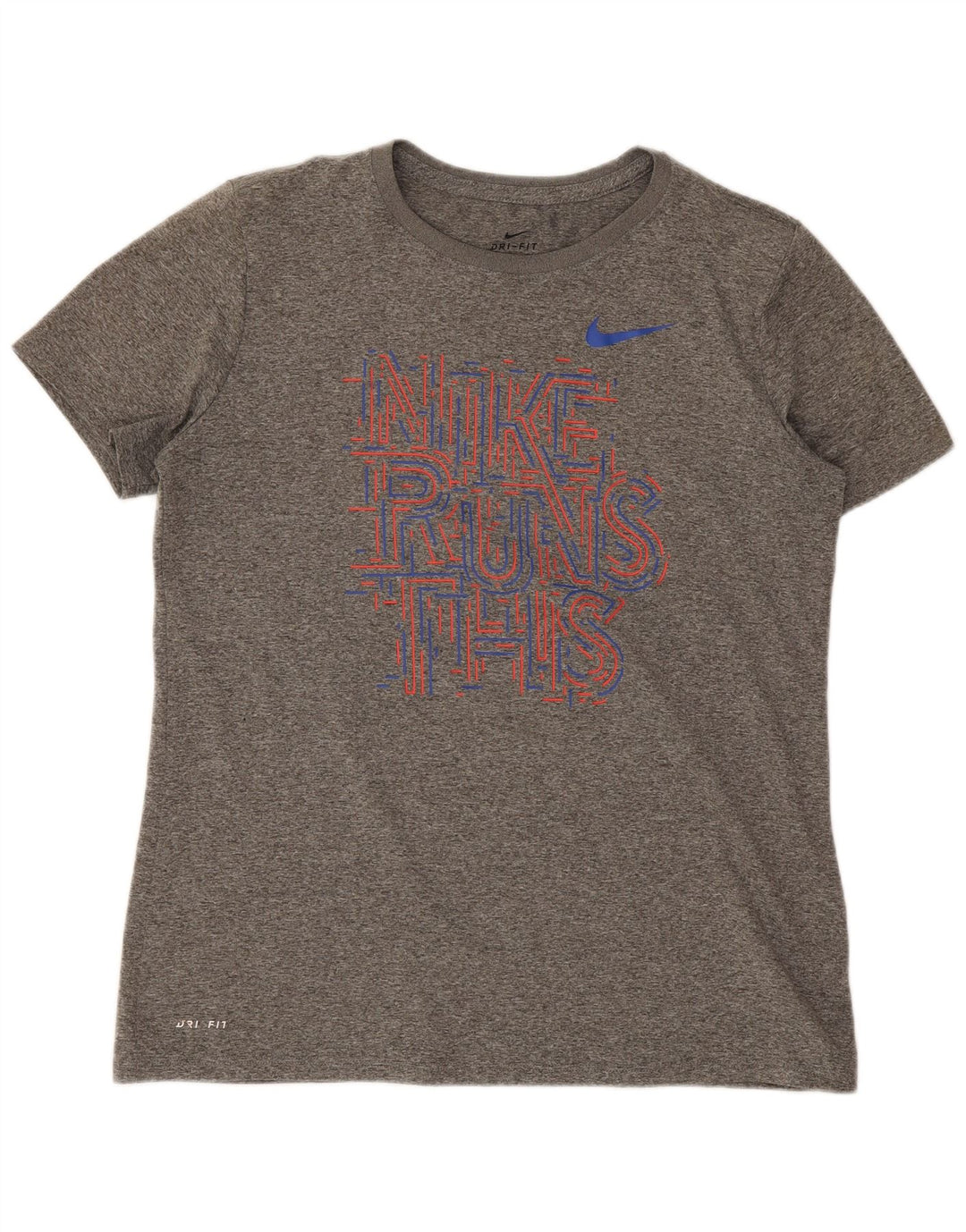 Tricou grafic Nike Dri Fit pentru femei Top UK 14 Medium Gri