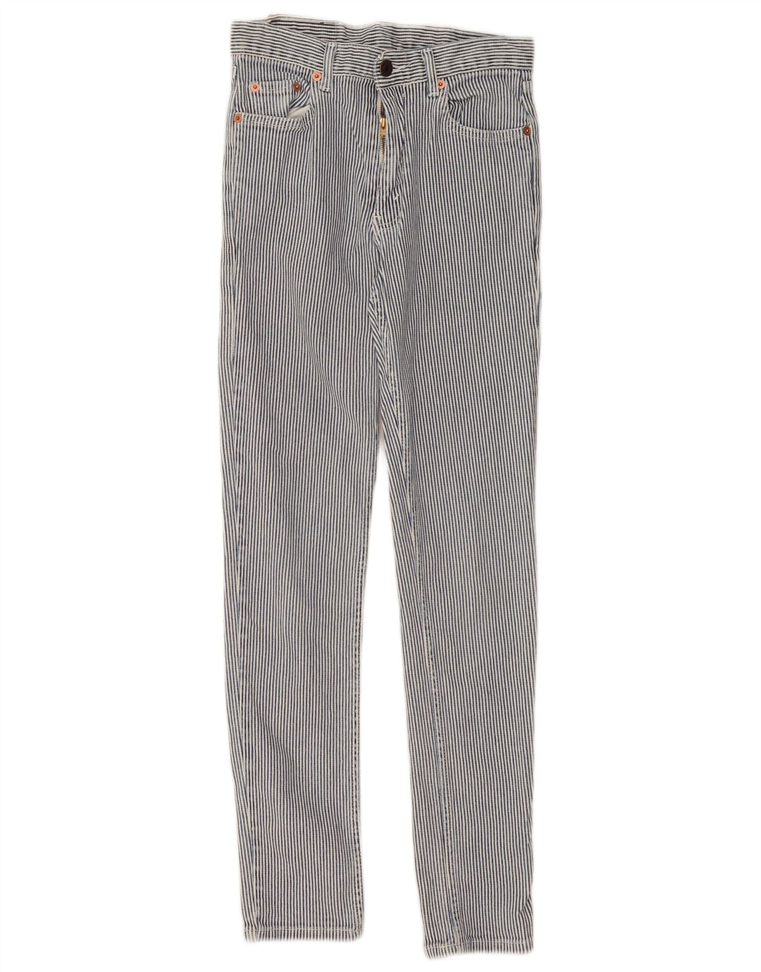 Blugi slim pentru femei Levi's W24 L28 Blue Pinstripe
