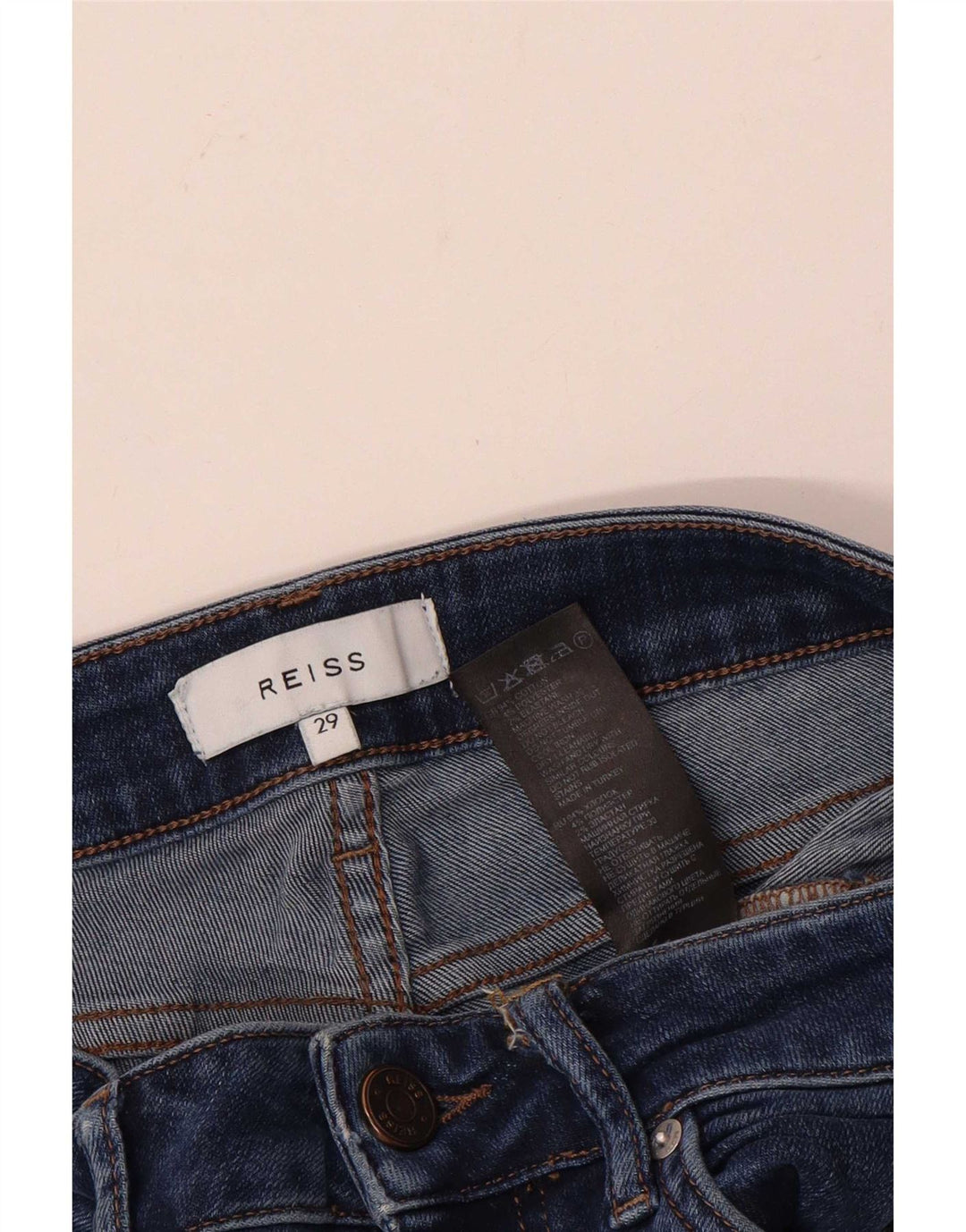 Blugi skinny pentru femei Reiss W29 L30 albastru