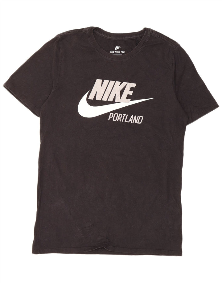 Tricou grafic Nike pentru bărbați Top mic, negru, bumbac