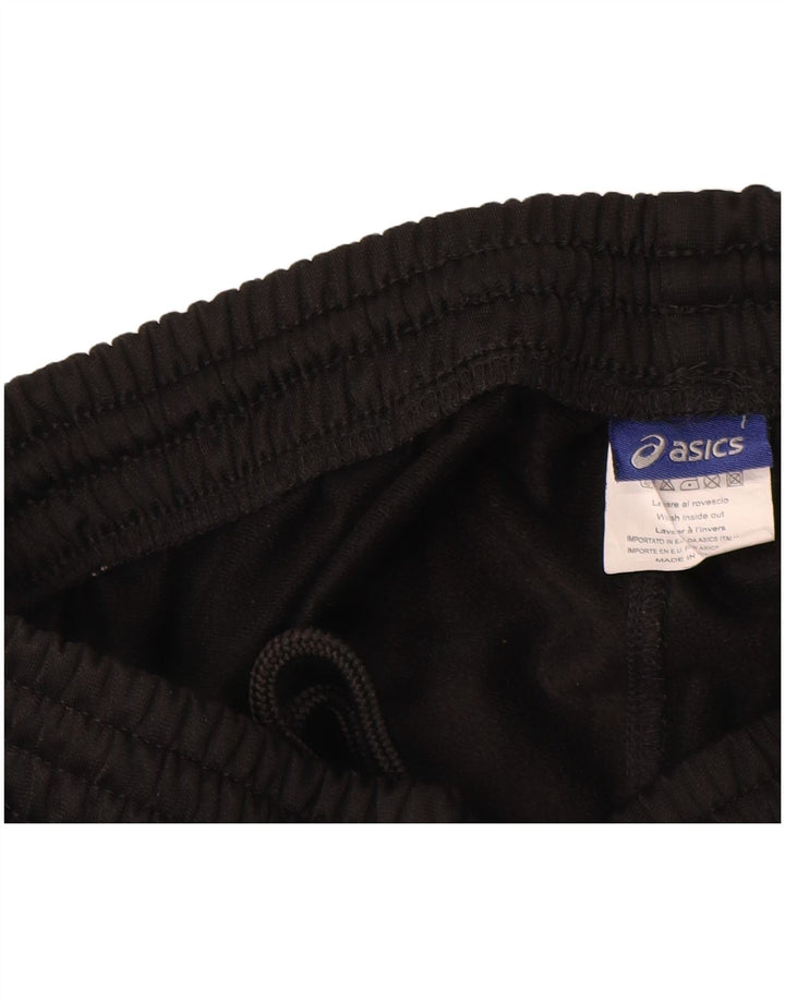 Pantaloni de trening Asics pentru bărbați, mari, negru, poliester color bloc