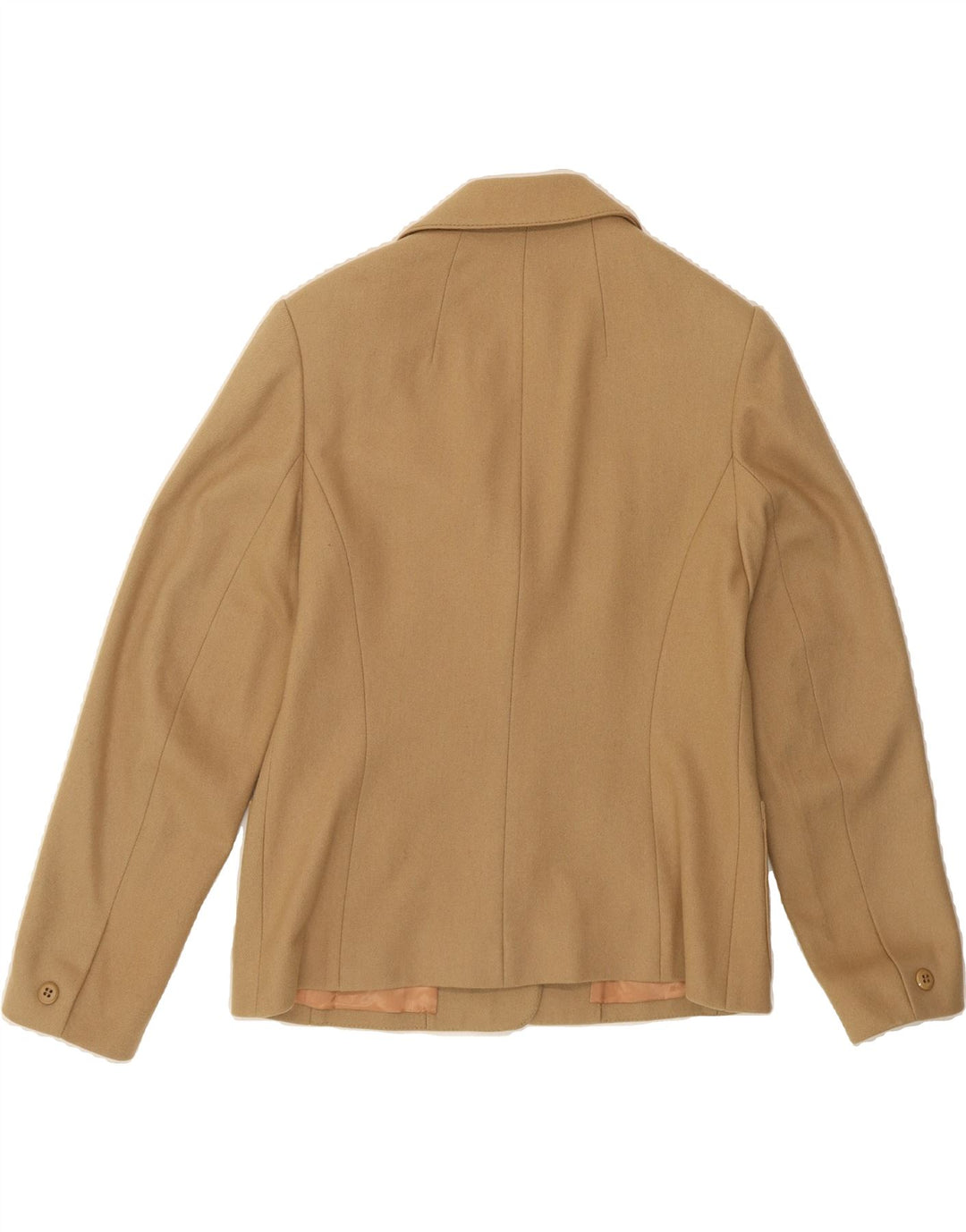 EASTEX Womens 3 Button Blazer Jacket UK 12 Medium Beige New Wool Vintage Eastex and Second-Hand Eastex from Messina Hembry 