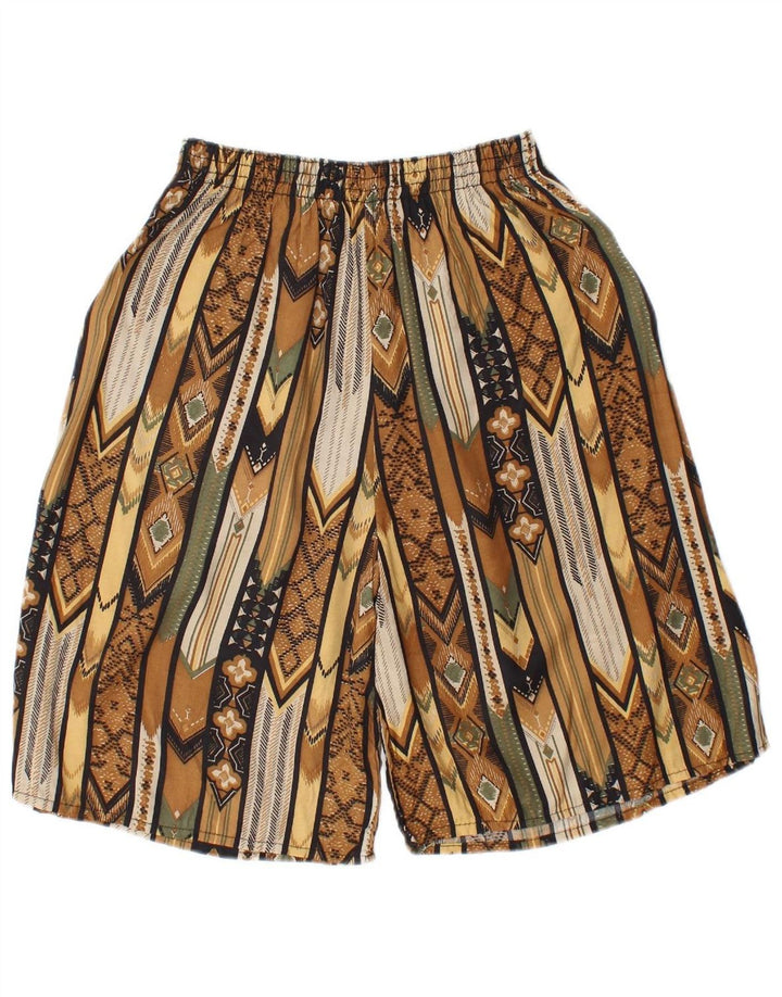 VINTAGE Womens Swimming Shorts UK 8 Small  Multicoloured Geometric