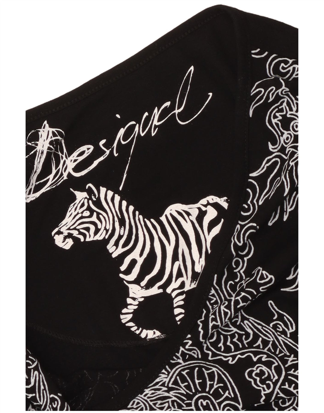 Rochie A-Line Desigual pentru femei, cu model abstract, UK 6 XS Negru
