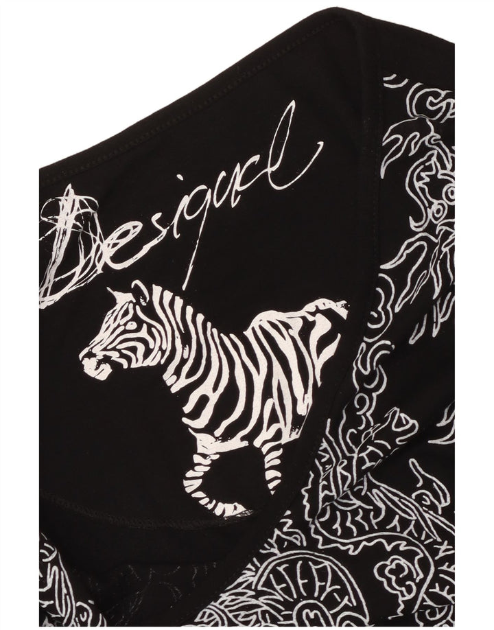 Rochie A-Line Desigual pentru femei, cu model abstract, UK 6 XS Negru