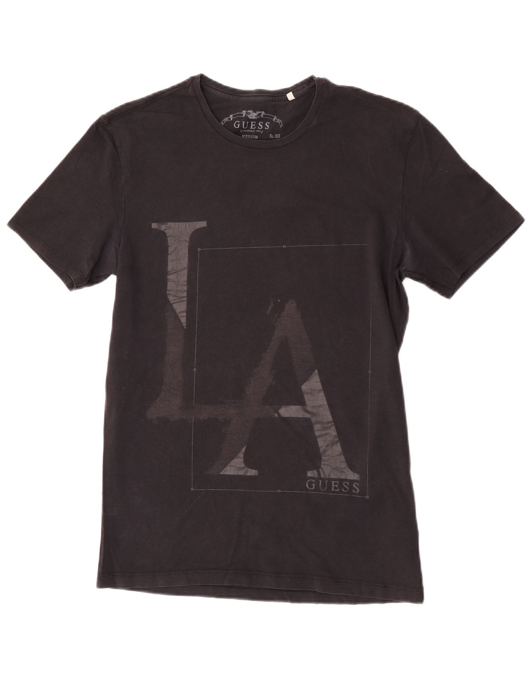 Tricou grafic Guess pentru femei Top mediu negru bumbac