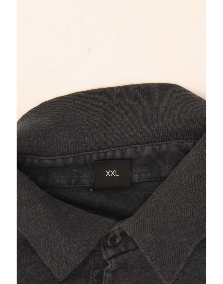Cămașă polo cu mânecă lungă pentru bărbați Hugo Boss 2XL gri