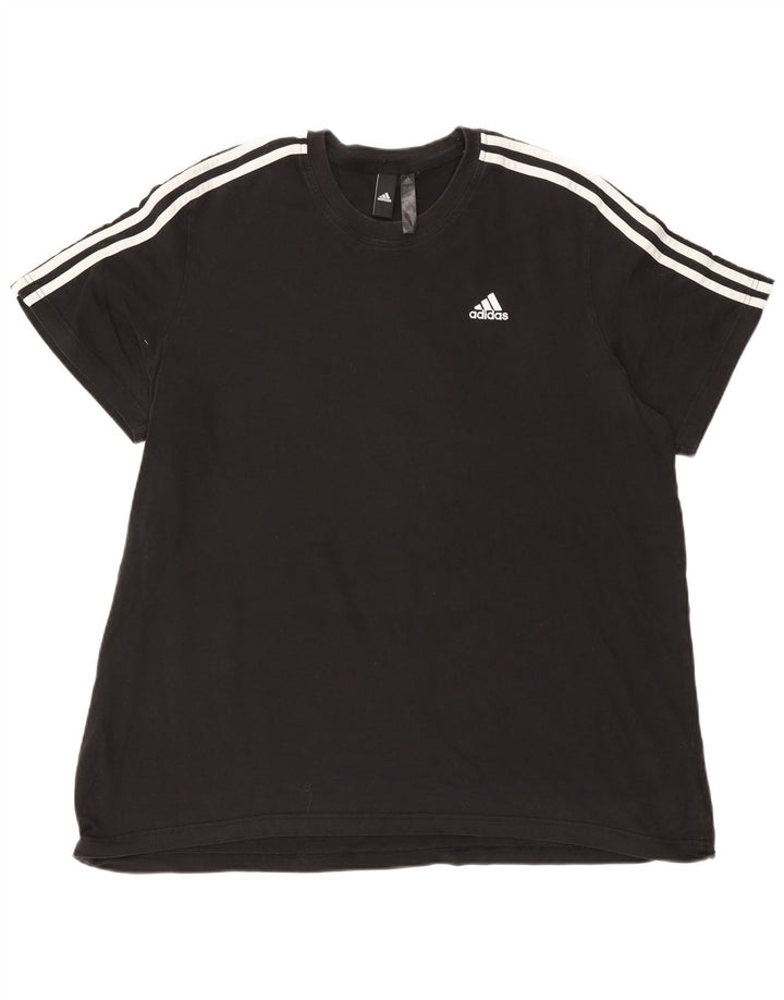 Tricou pentru bărbați Adidas Top 2XL bumbac negru