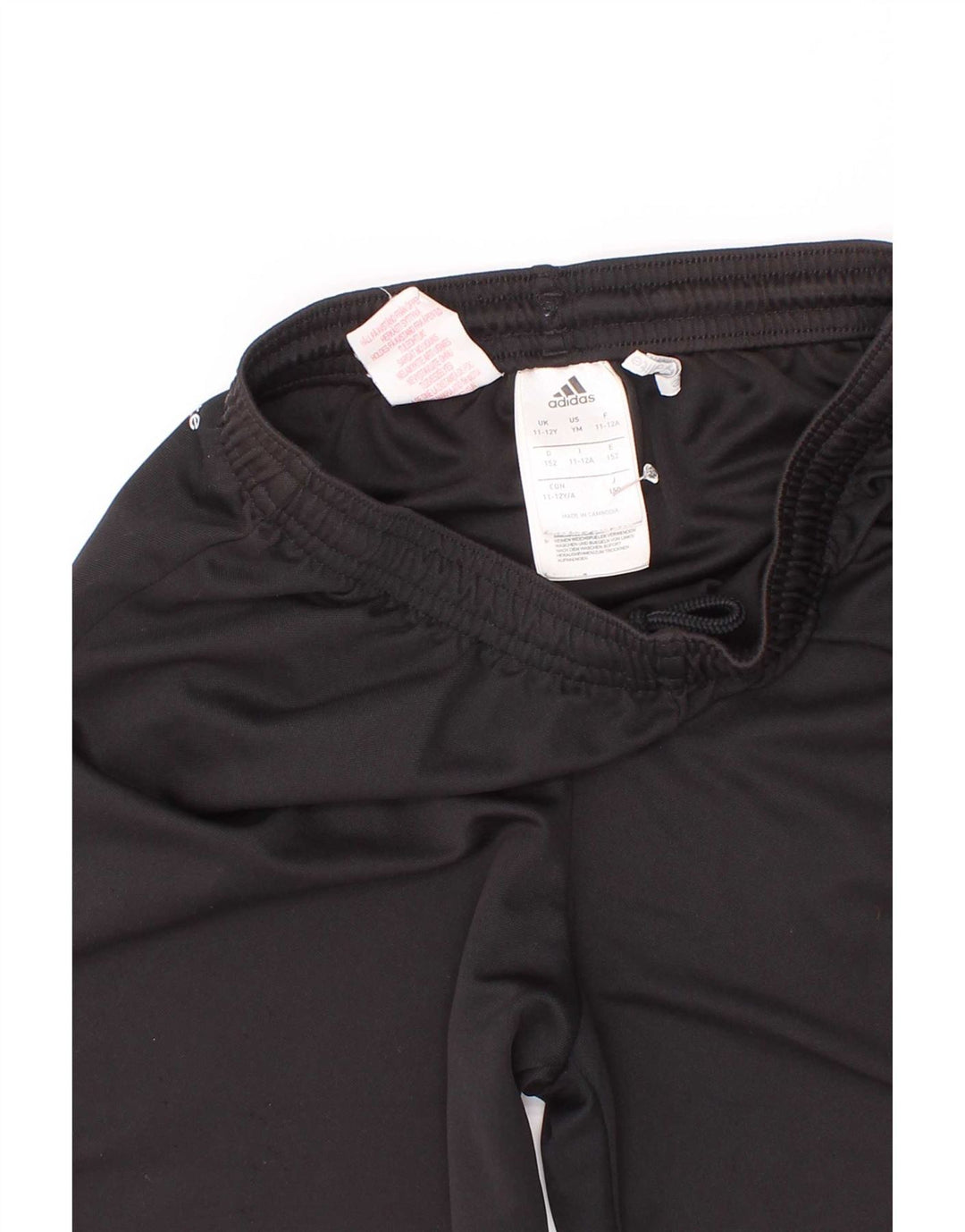 Pantaloni scurți sport adidas băieți 11-12 ani poliester negru